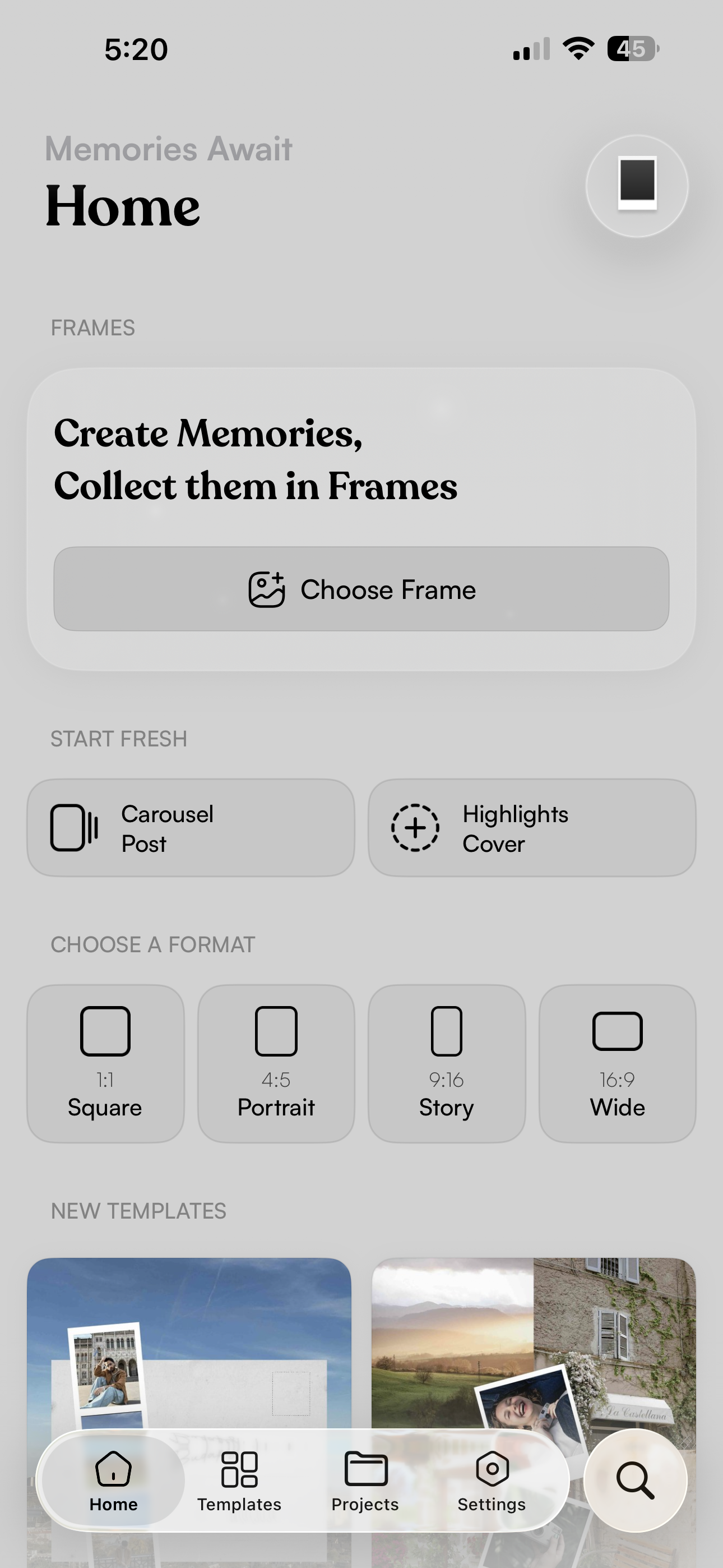 Frames — Expression